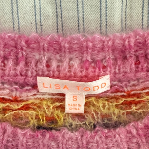 Lisa Todd Multicolor Striped Sweater wool blend (New without tag) - Picture 3 of 6
